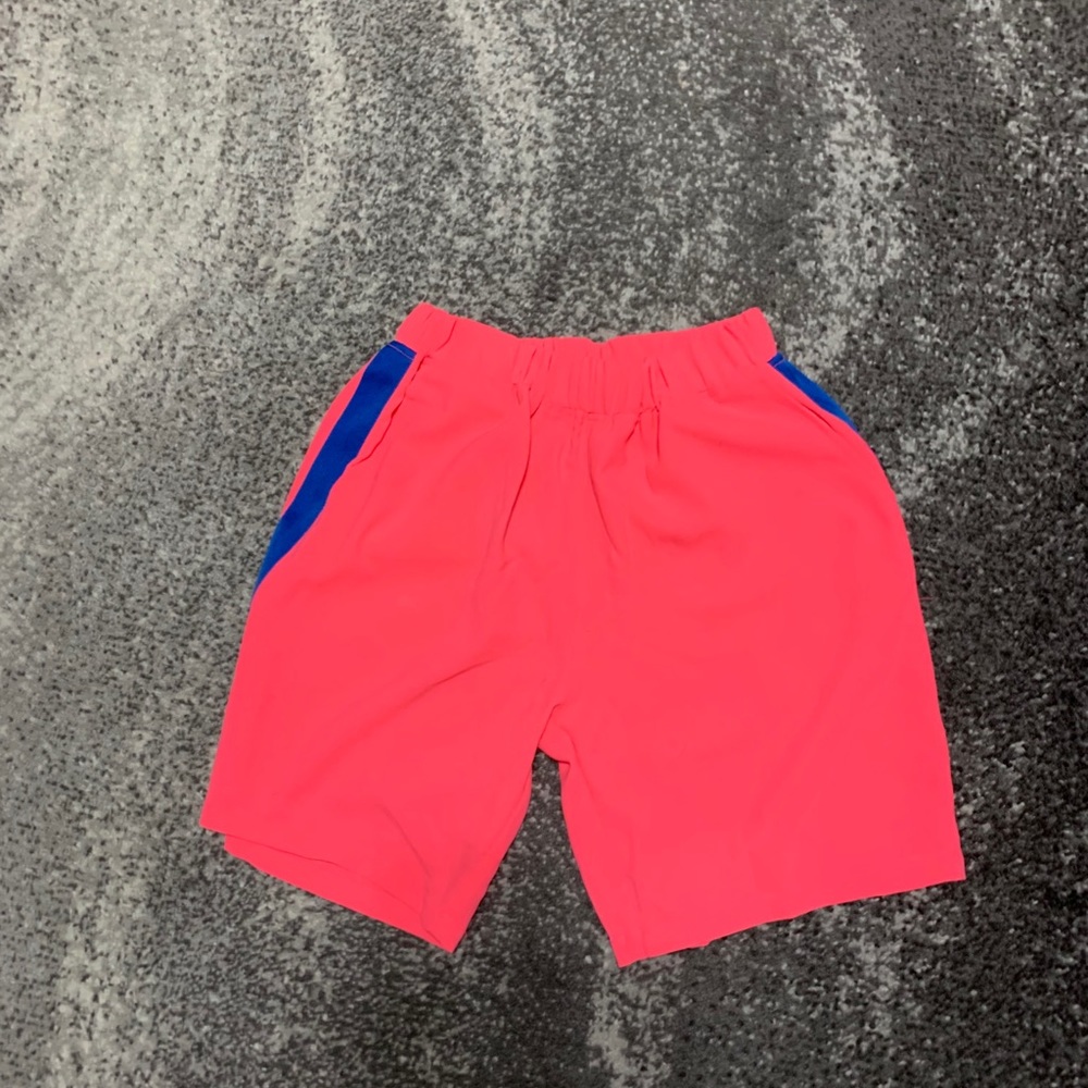 Pink and blue shorts